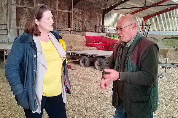 Bella listens to the concerns of our farmers in Fareham and Waterlooville