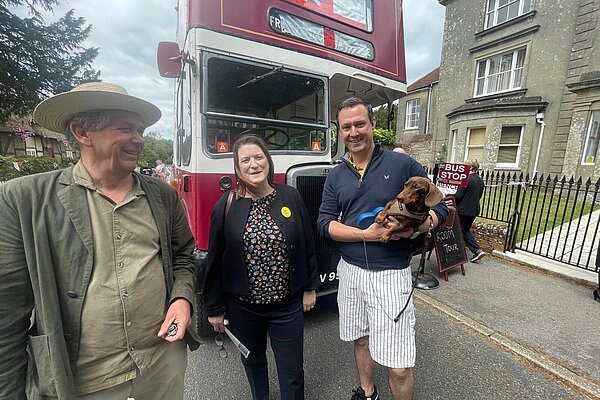 Bella meets constituents from Southwick and Wickham
