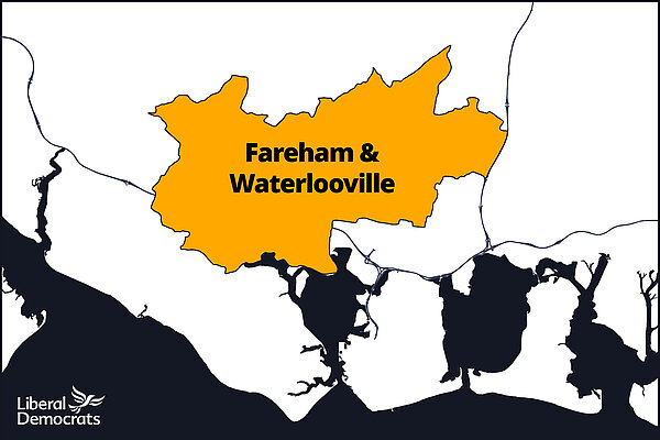 Bella Hewitt for Fareham and Waterlooville constituency map | General Election 2024